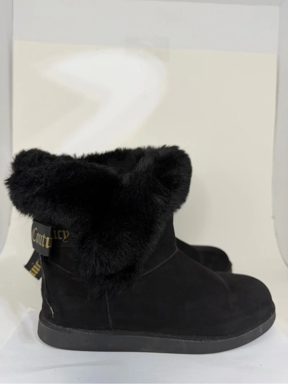 Juicy Couture King Cozy Bow Boots Black